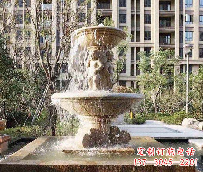福建小区景观欧式喷泉石雕 (3)