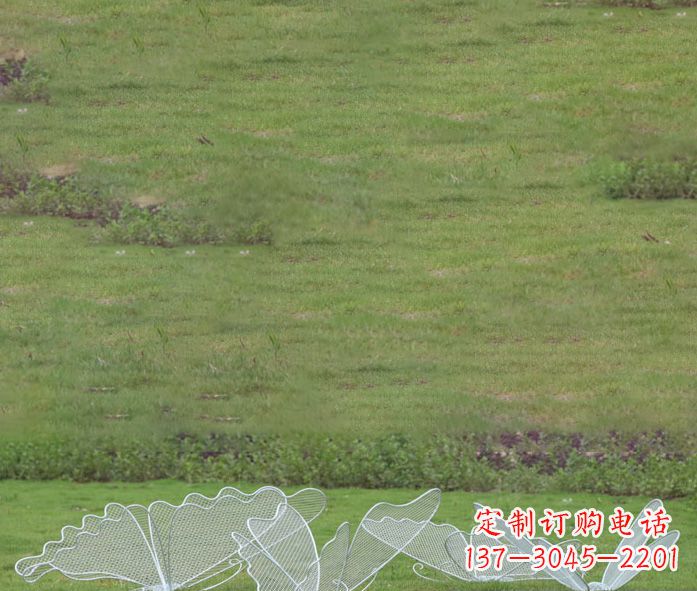 福建小区镂空蝴蝶不锈钢摆件雕塑