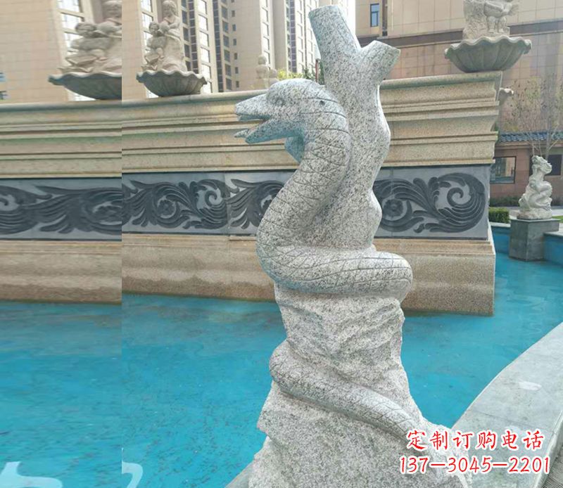 福建小区十二生肖雕塑动物石雕