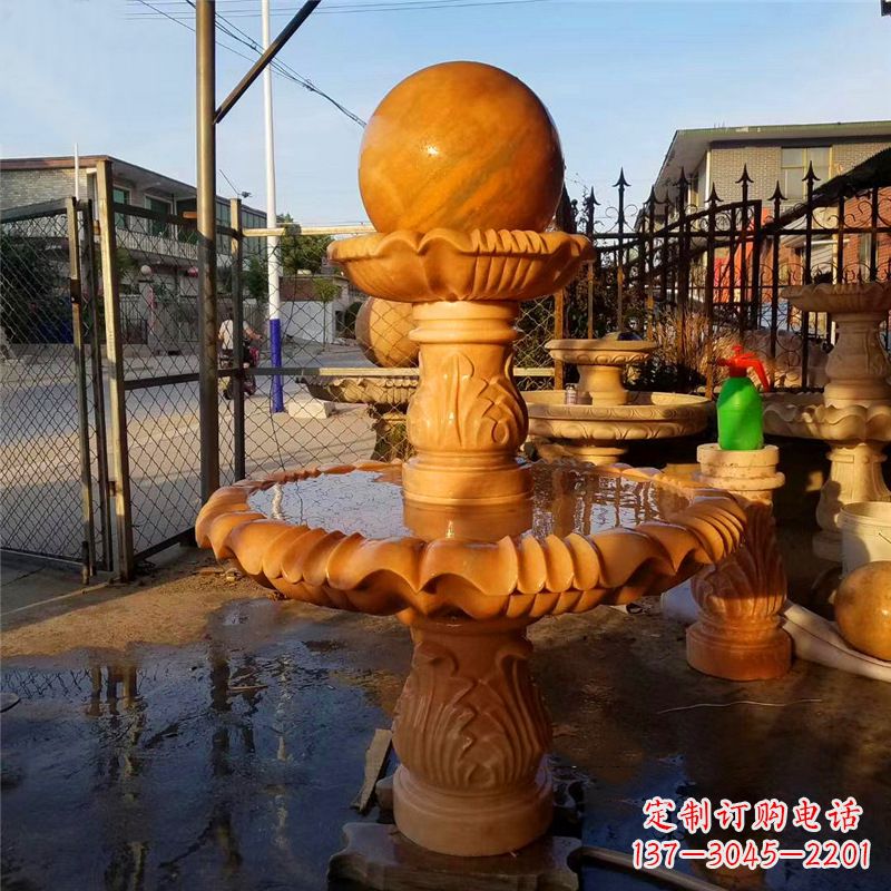 福建小区石雕喷泉塔