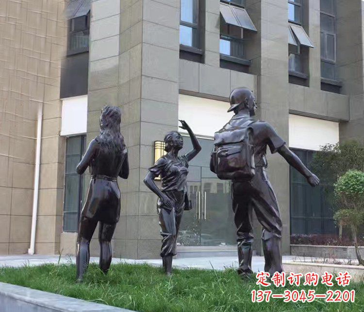 福建小区铜雕美女人物雕塑