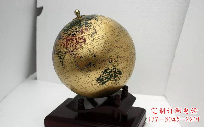 福建校园不锈钢地球仪雕塑 (3)