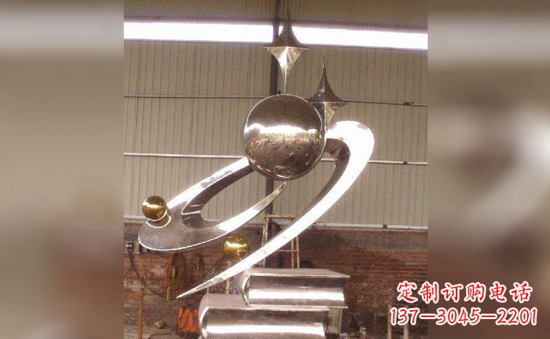 福建校园不锈钢书籍雕塑