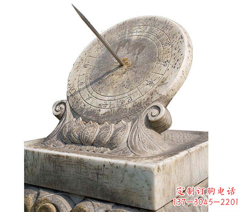 福建校园大理石日晷景观石雕