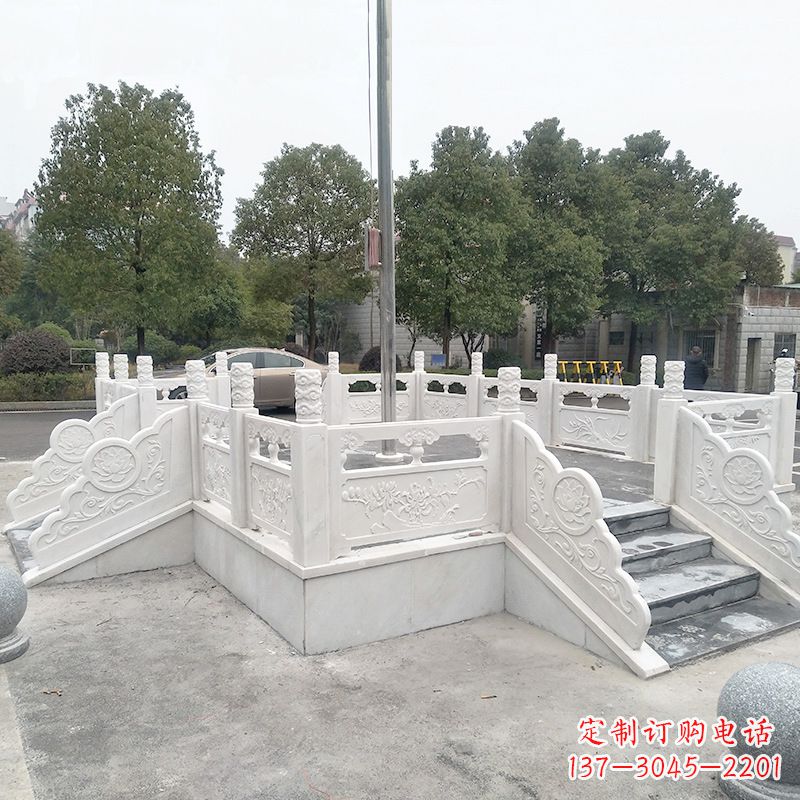 福建校园广场石雕升旗台