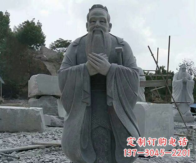 福建校园孔子人物石雕