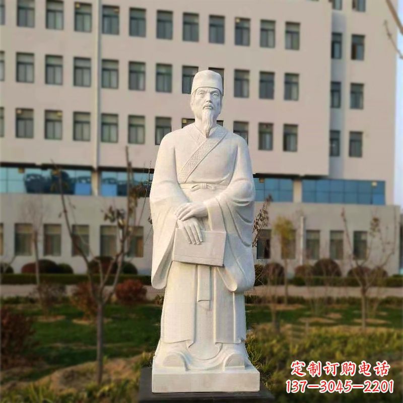福建校园名人汉白玉雕塑医院医学院古代著名人物雕像