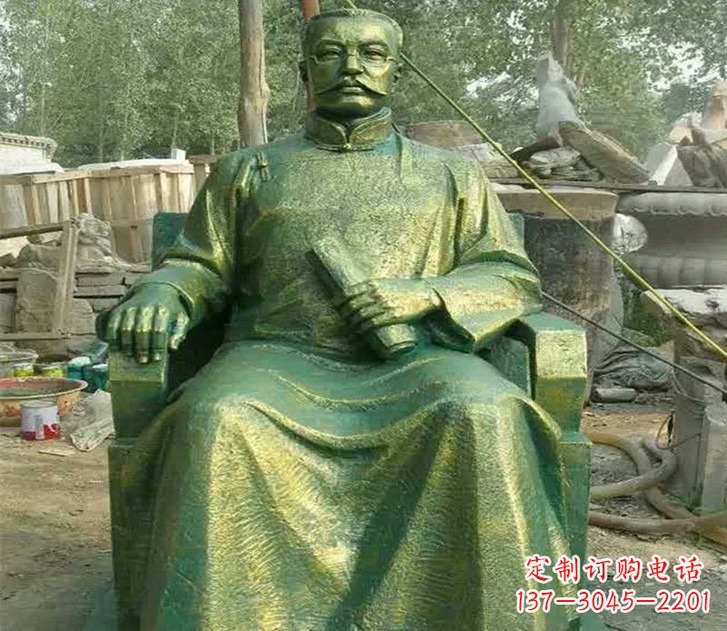 福建校园名人李大钊铜雕
