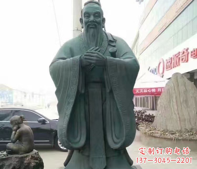 福建校园人物孔子行教像