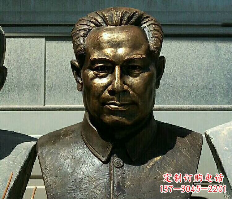 福建校园周恩来胸像铜雕