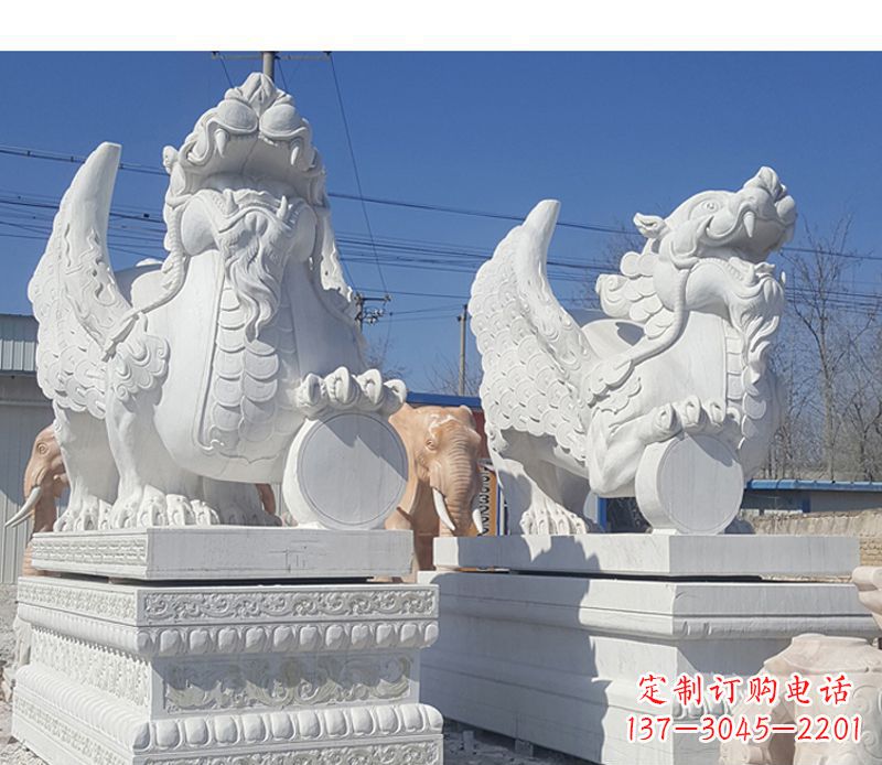 福建獬豸法院门口神兽石雕