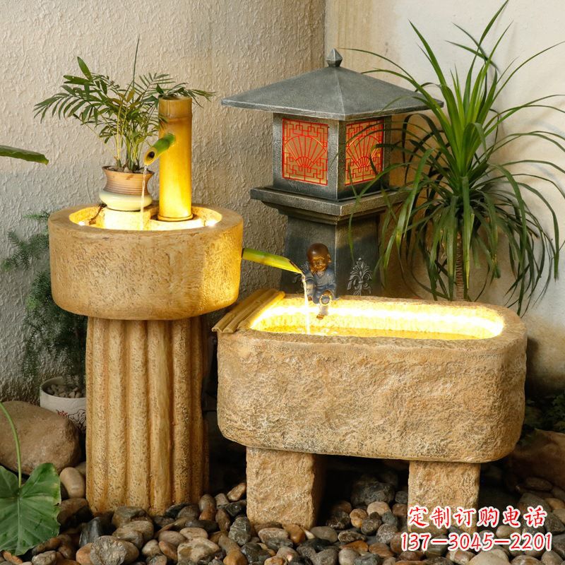 福建宣桥镇石雕喷泉