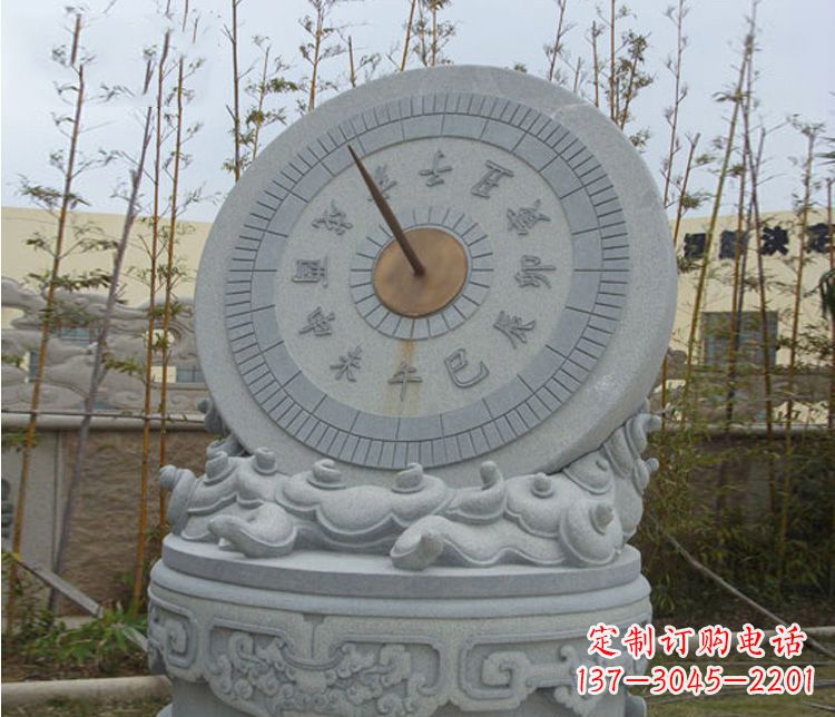 福建学校大理石日晷石雕 (5)