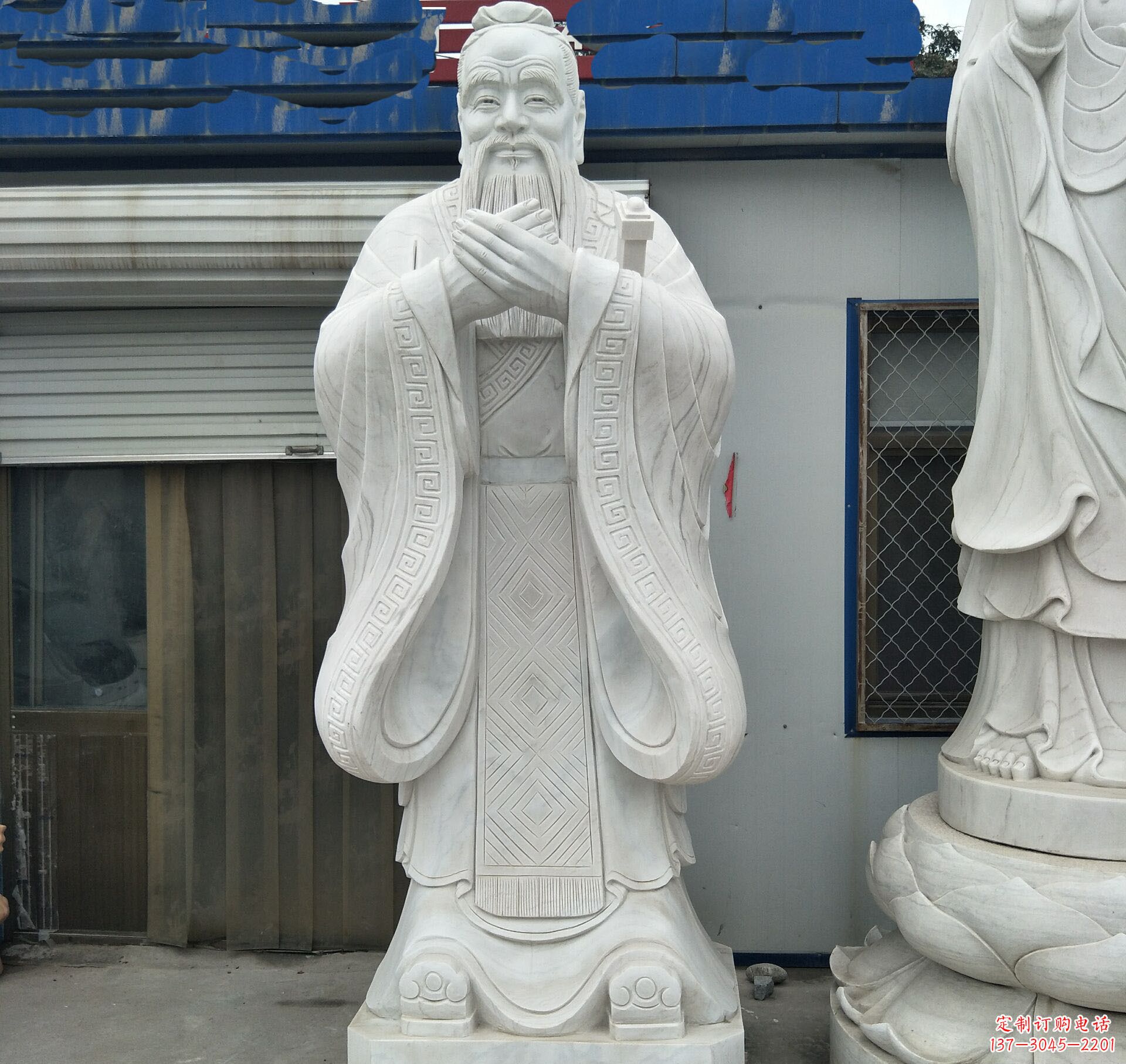 福建学校礼仪孔子石雕