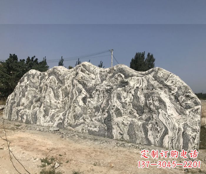 福建雪浪石假山公园景观石雕 (3)