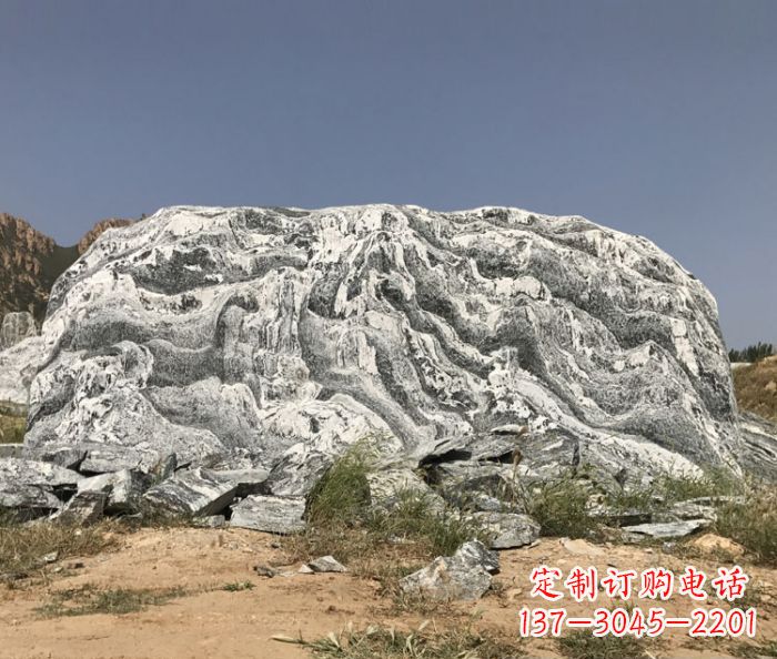 福建雪浪石假山公园景观石雕 (2)