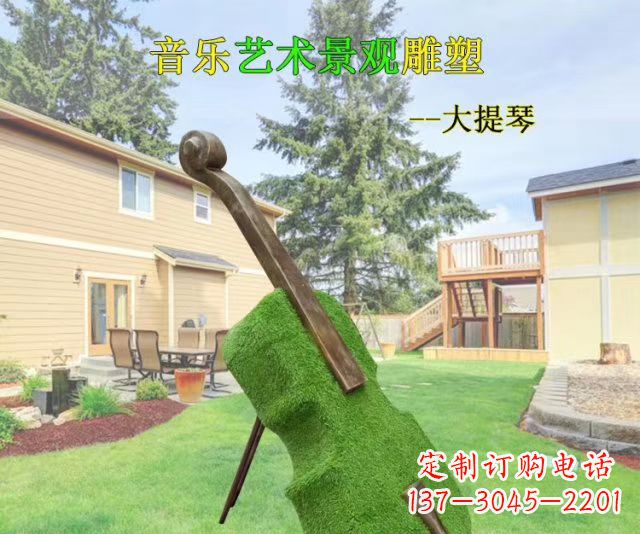 福建音乐艺术景观大提琴雕塑