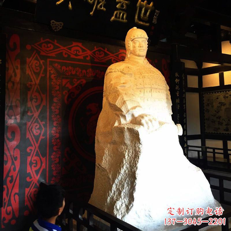 福建英雄盖世楚霸王石雕像