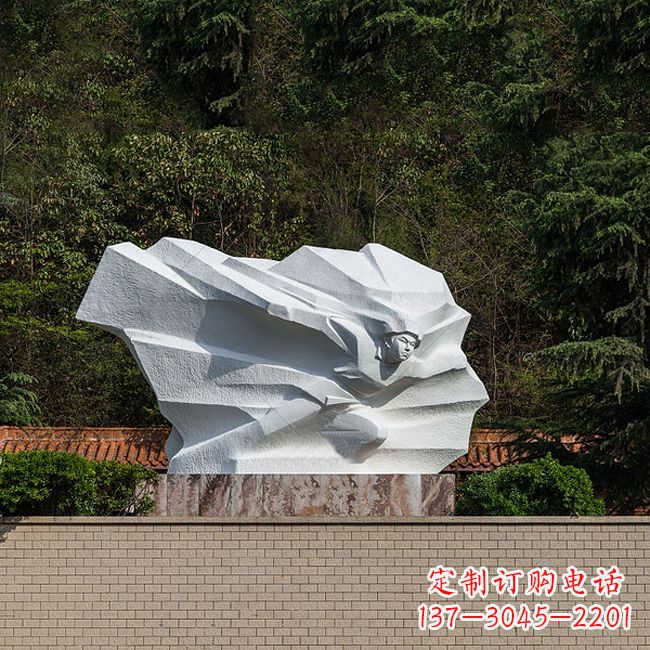 福建英雄人物黄继光景区景点汉白玉石刻雕塑