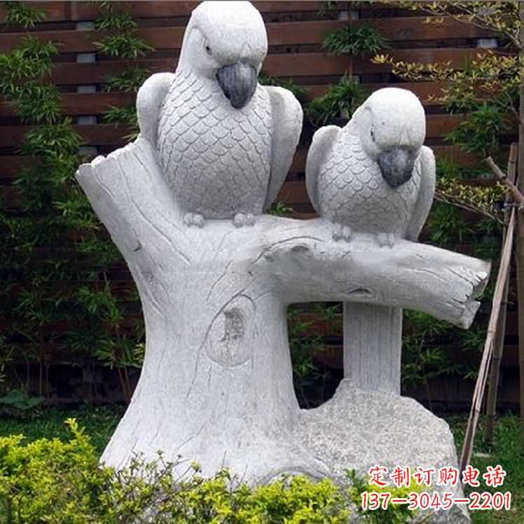 福建鹦鹉大理石雕塑