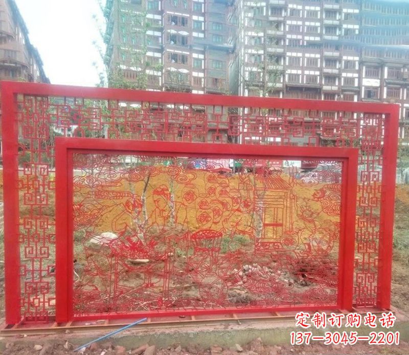 福建迎春福字剪纸雕塑