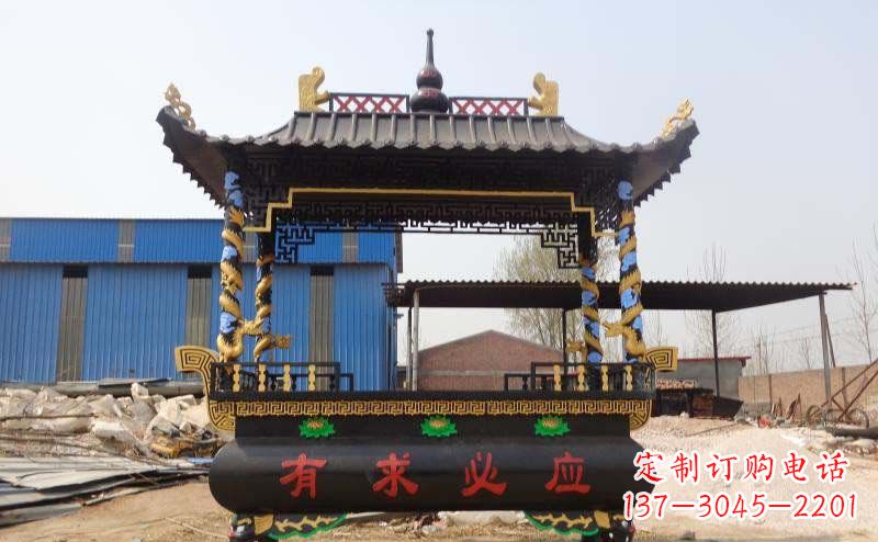 福建有求必应香炉寺庙铜雕