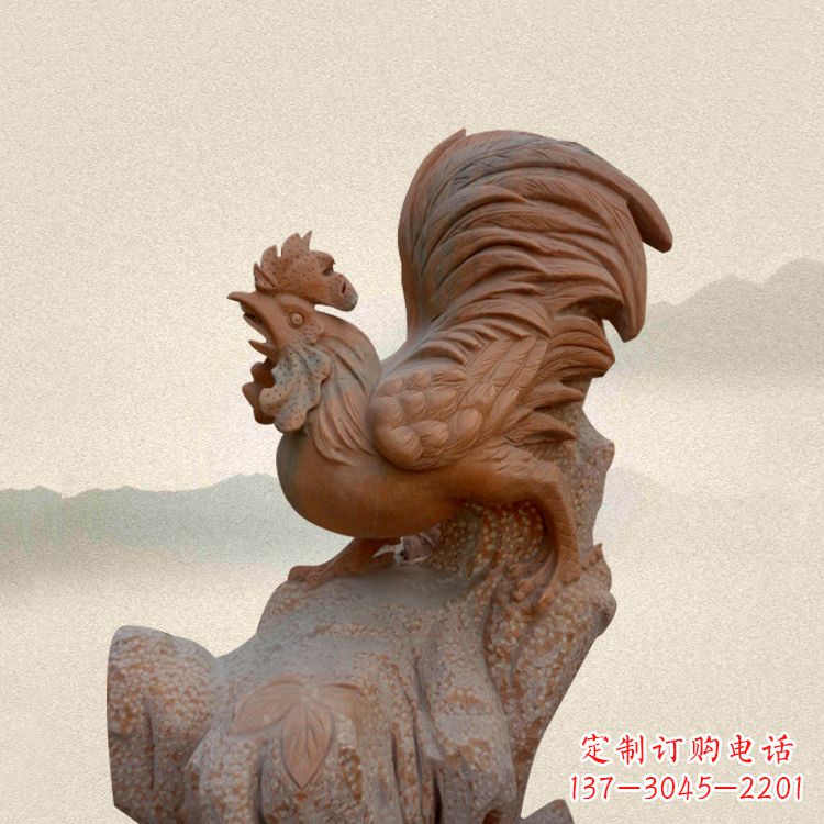 福建酉鸡景观石雕