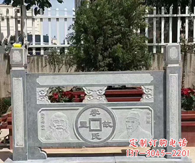 福建园林仿古石浮雕栏板景观石雕