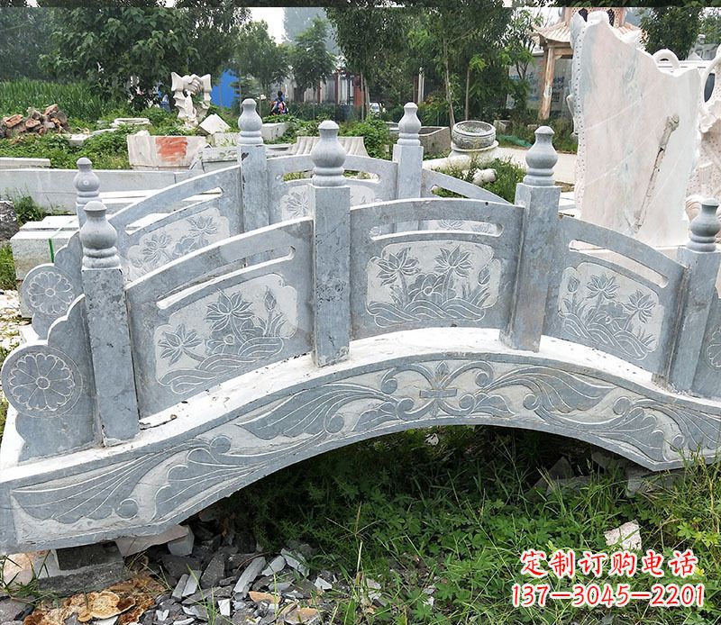 福建园林仿古石拱桥景观石雕 (3)
