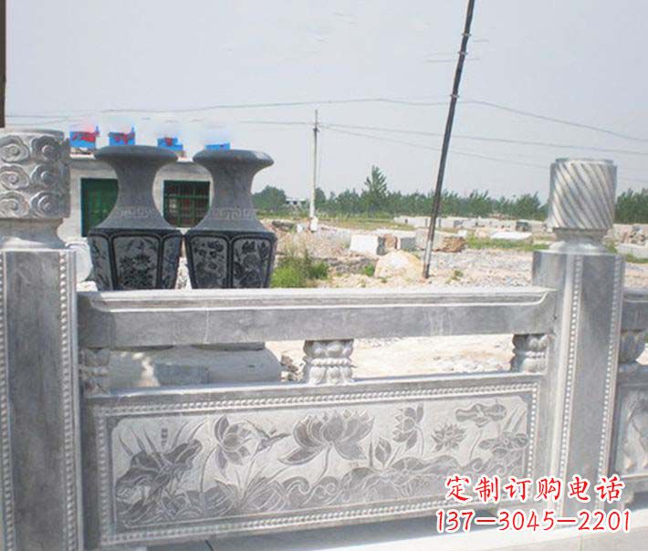 福建园林仿古石栏板景观石雕 (3)