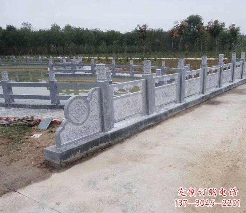 福建园林仿古石栏板景观石雕 (11)