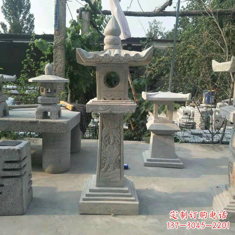 福建园林仿古做旧中式石灯