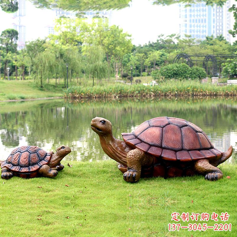 福建园林仿真乌龟玻璃钢池塘湖泊水景雕塑摆件