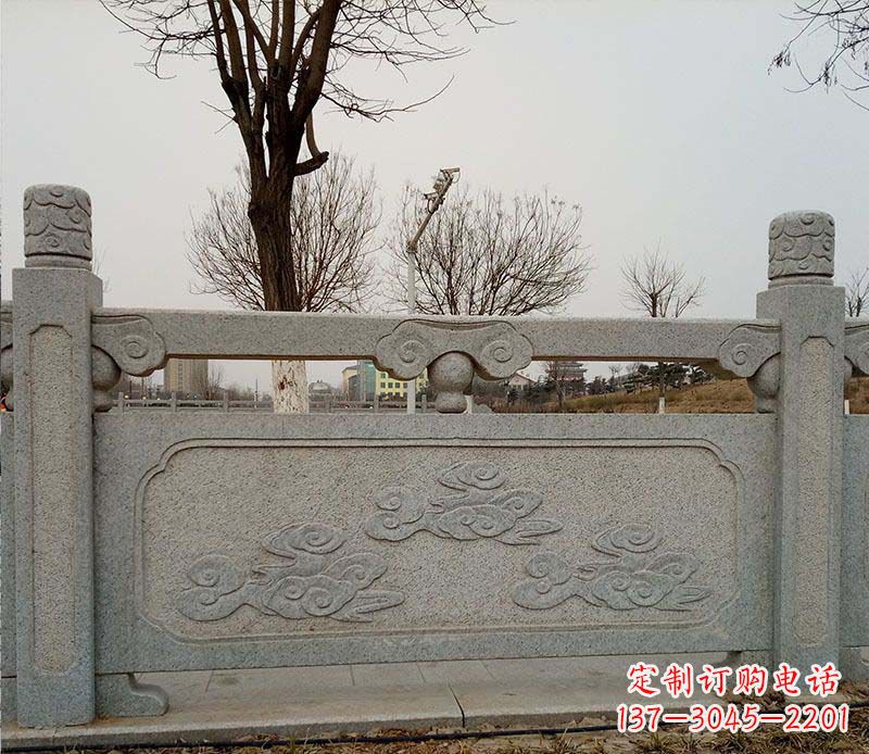 福建园林护城河石栏板景观石雕