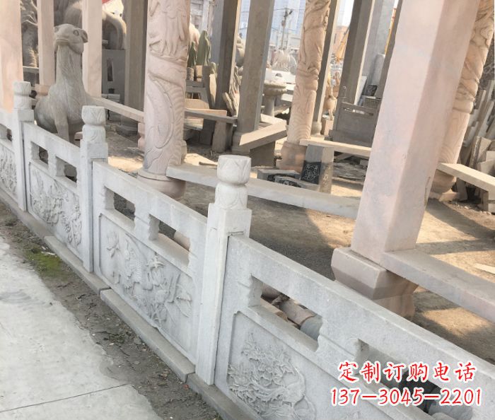 福建园林景观大理石浮雕栏板石雕