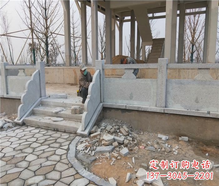 福建园林景观大理石桥栏板石雕_2 (2)