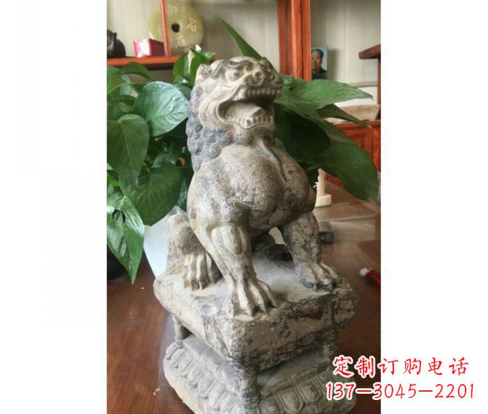 福建园林景观大理石狮子石雕