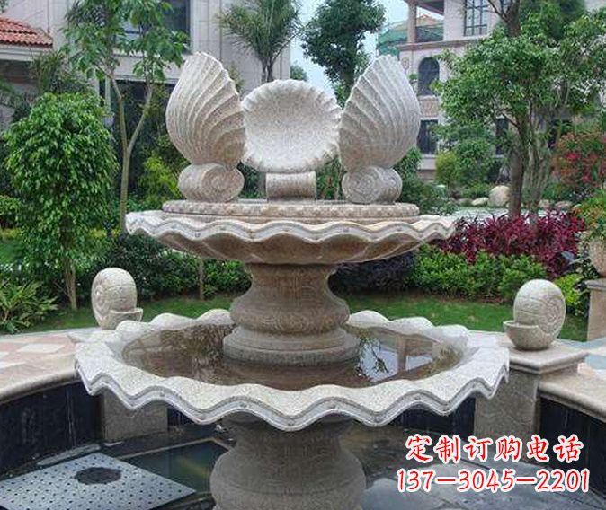 福建园林景观多层喷泉石雕