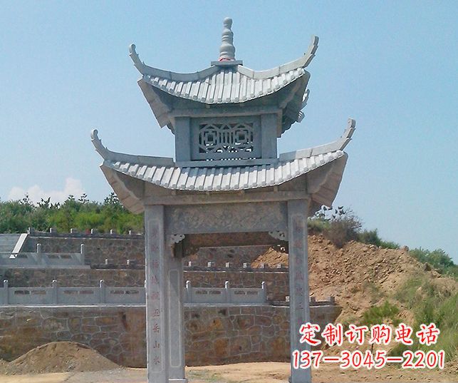 福建园林景观仿古石雕凉亭
