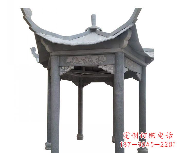 福建园林景观仿古石雕凉亭 (3)