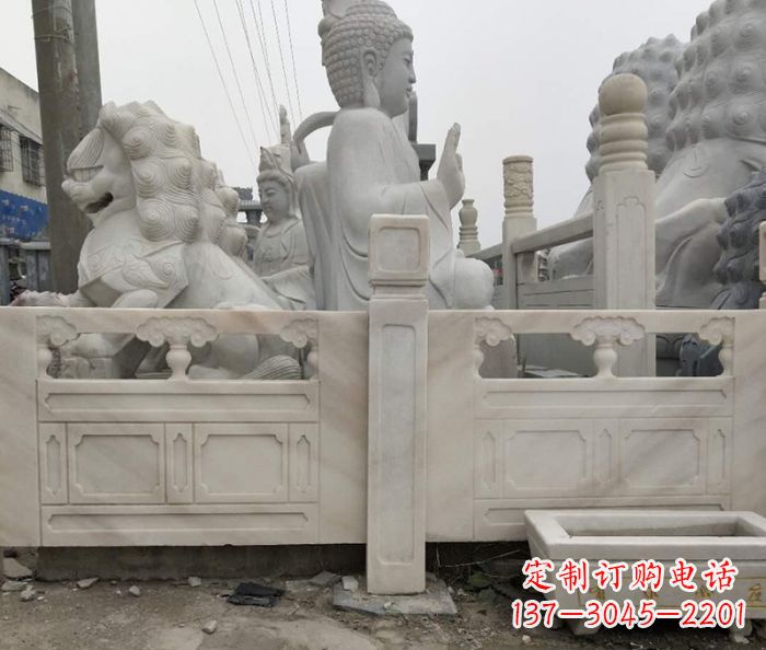 福建园林景观晚霞红石栏板