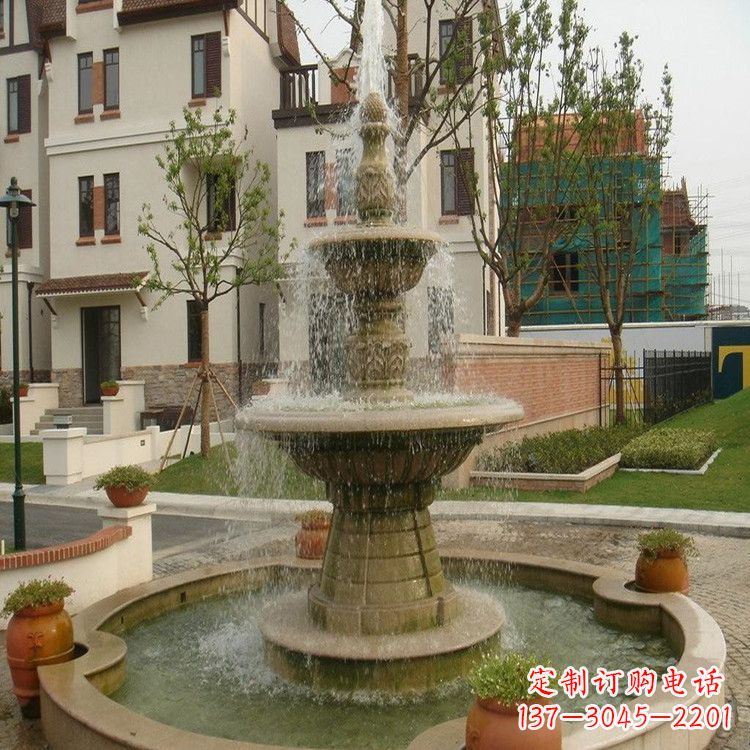福建园林石雕喷泉