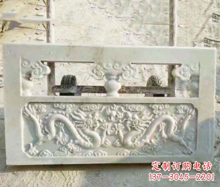 福建园林石浮雕栏板景观石雕