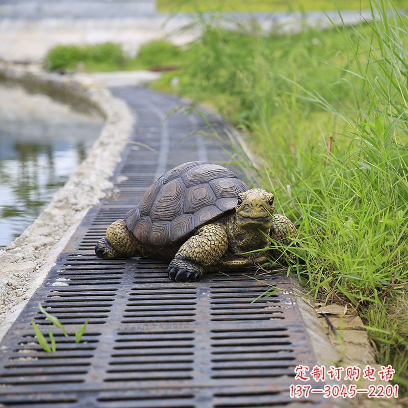 福建园林水景动物仿真乌龟雕塑
