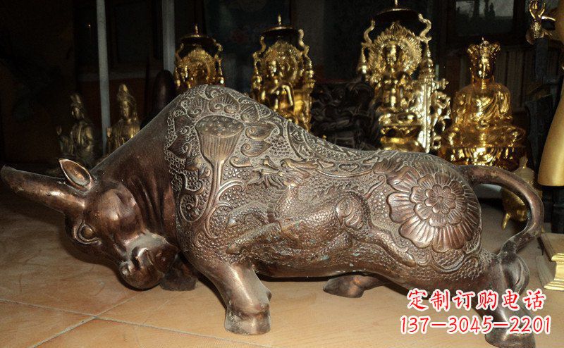 福建园林拓荒牛景观铜雕