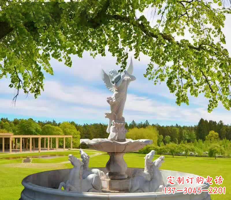 福建园林天使景观石雕