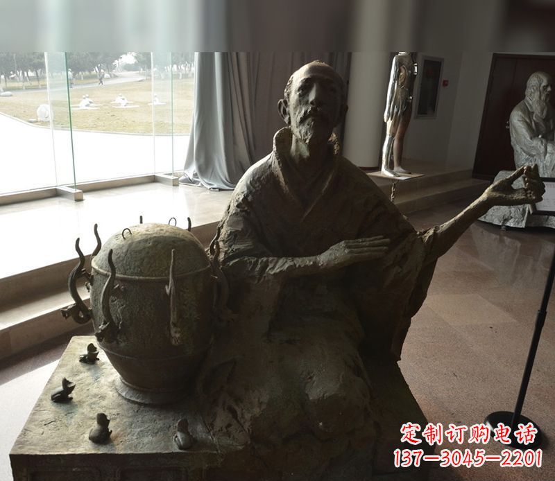 福建张衡铜雕