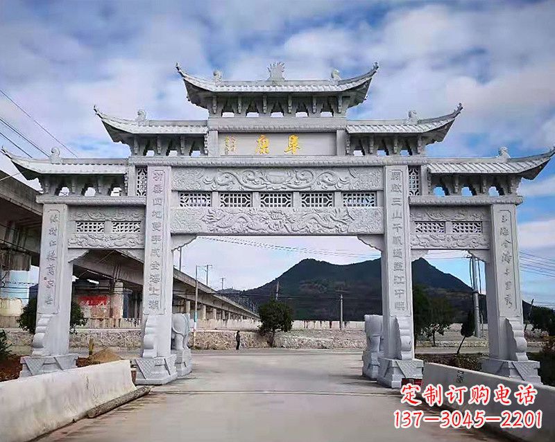 福建张掖石雕牌坊雕刻