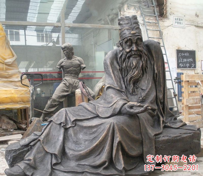 福建张仲景铜雕