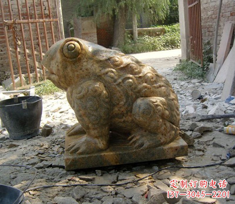 福建招财青蛙石雕